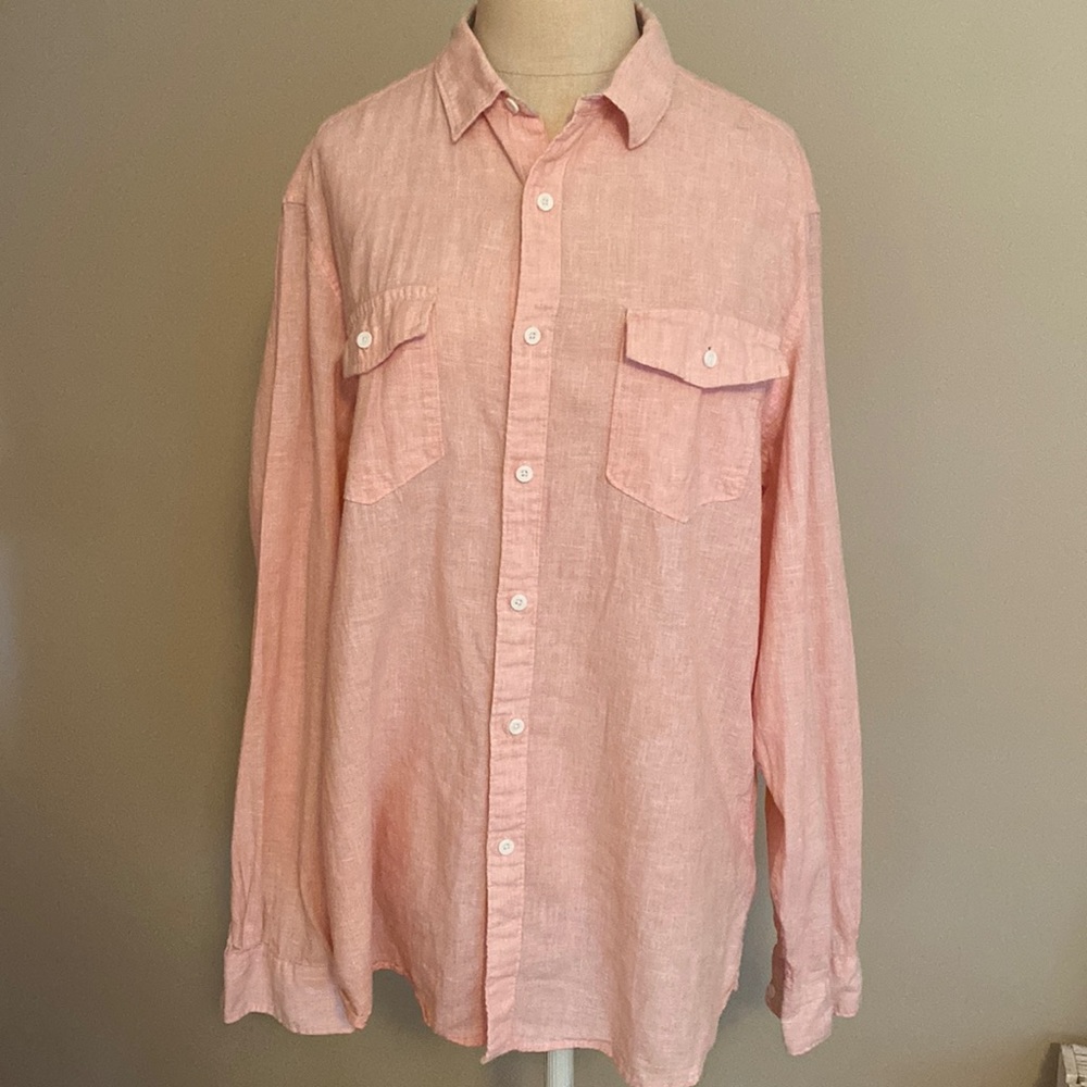 Marc Anthony Linen Blend Button Down - image 1